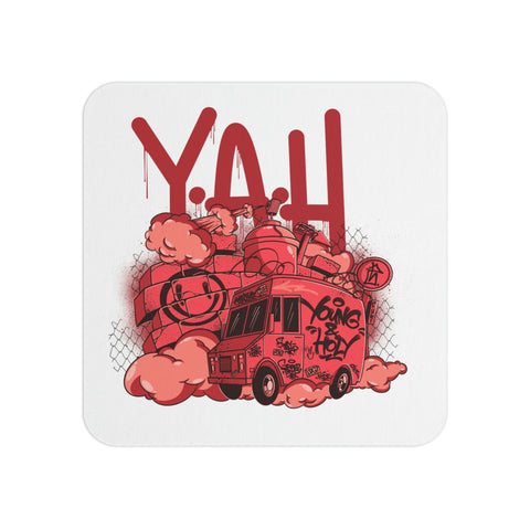 Y.A.H. Tagged Van Coasters (50, 100 pcs)