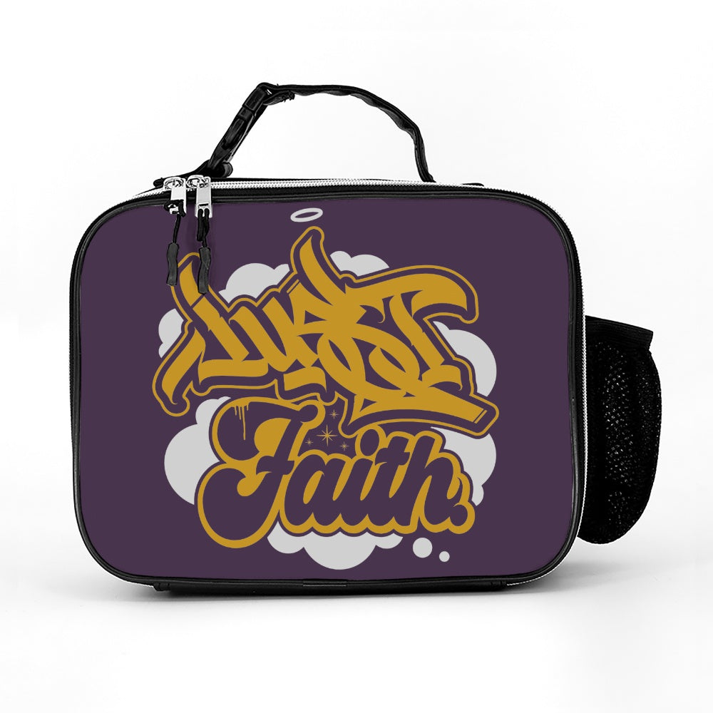 "Just Faith" Lychee Leather Meal Bag