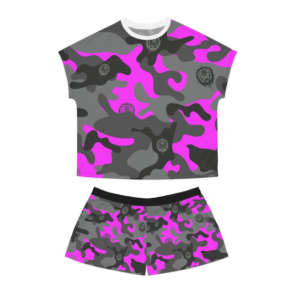 Pink Camo Women's Short Pajama Set