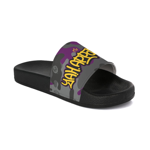 Purple Camo Women's Slide Sandals
