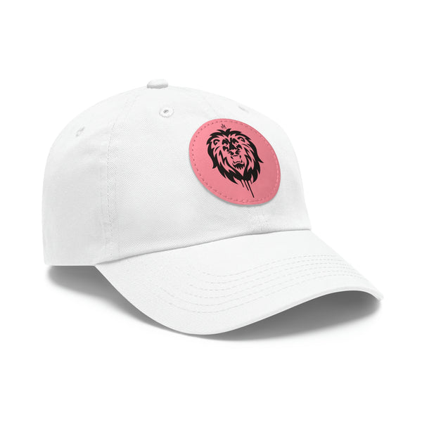 Dad Hat with "House Of The Lion" Leather Patch (Round)