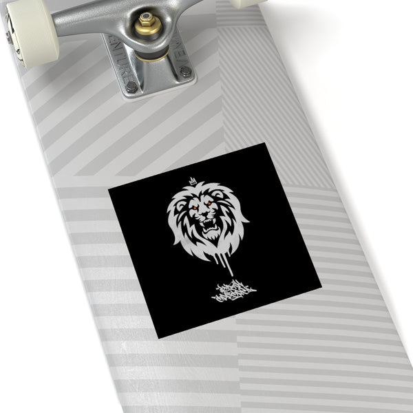 "House Of The Lion Laminate Stickers, Square