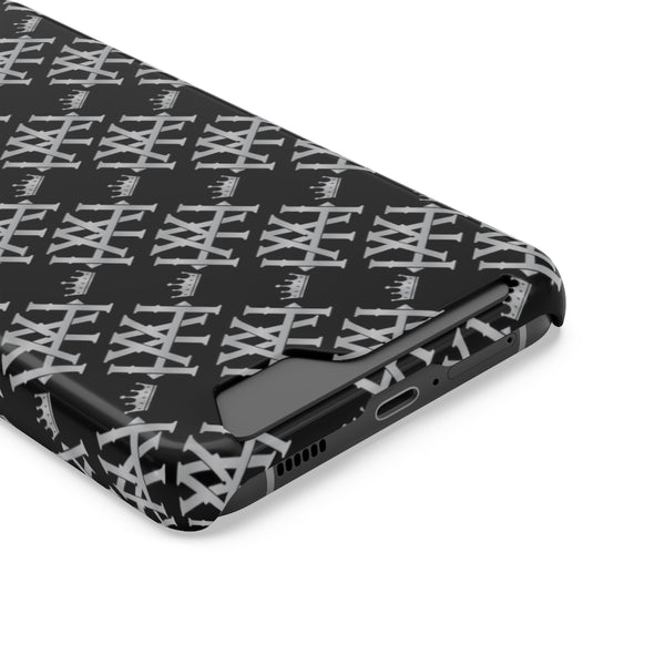 Monogram Phone Case With Card Holder (For iPhone & Samsung)