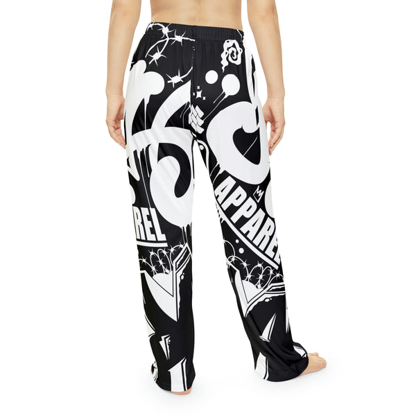Black Panda Vandal Women's Pajama Pants