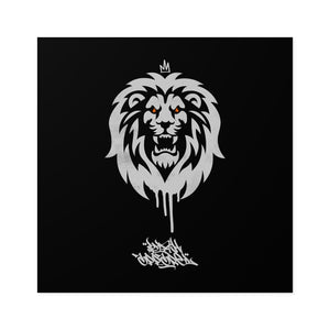 "House Of The Lion Laminate Stickers, Square