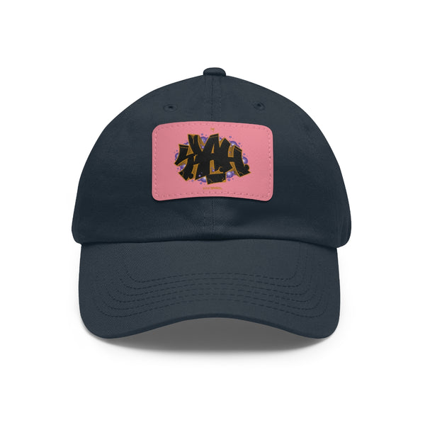 Y.A.H. Tagged Dad Hat with Leather Patch