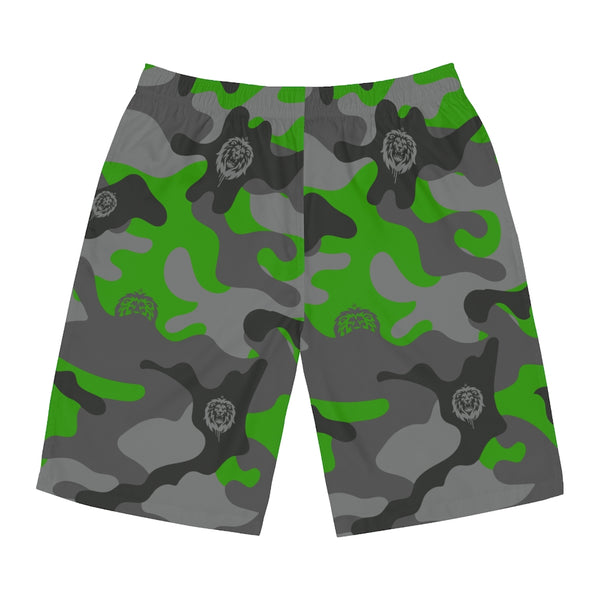 Green Camo Men's Board Shorts