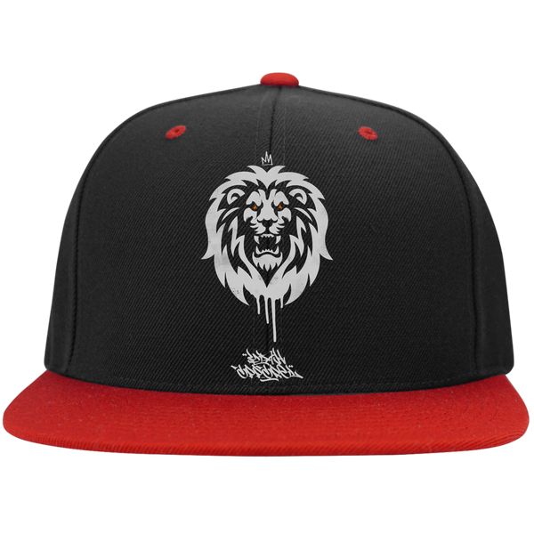 Graffiti Logo Flat Bill High-Profile Snapback Hat