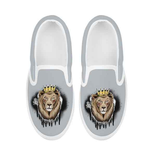 Warrior Lion Kids Slip-on shoes - Gray