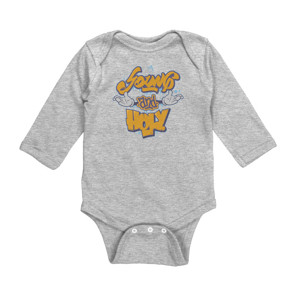 "Young And Holy" Long Sleeve Baby Bodysuit