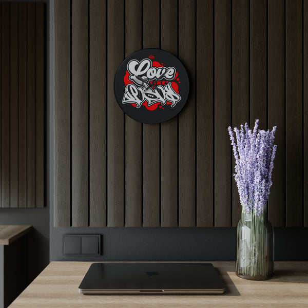 "Love Like Jesus" Acrylic Wall Clock