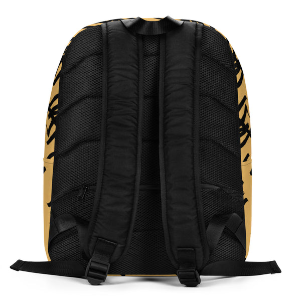 Gold MonoTag Minimalist Backpack