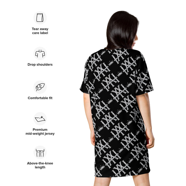 Black Out Monogram T-Shirt Dress