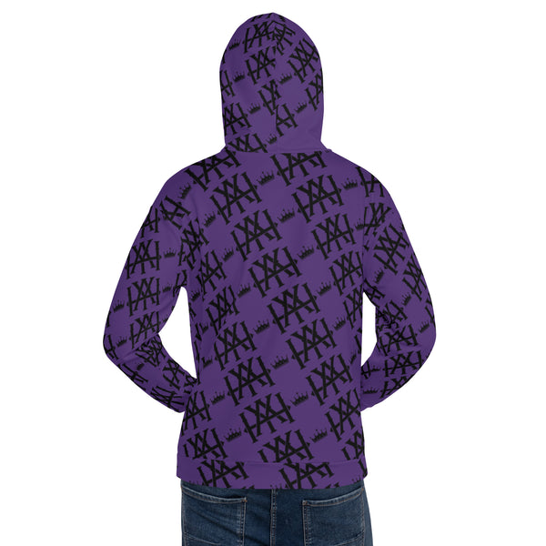 Purple Monogram "Just Faith" Unisex Hoodie