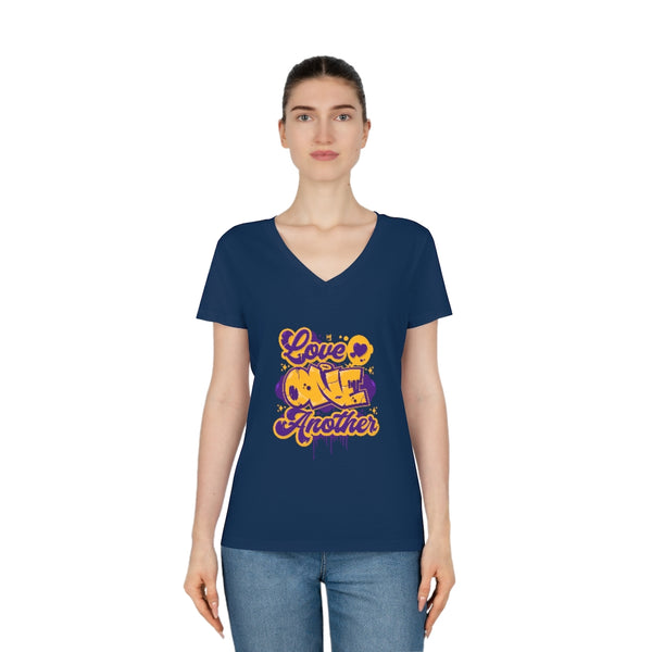 "Love One Another" Women's Evoker V-Neck T-Shirt