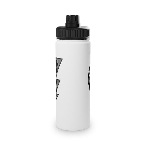 Lightning Tag Stainless Steel Water Bottle, Sports Lid