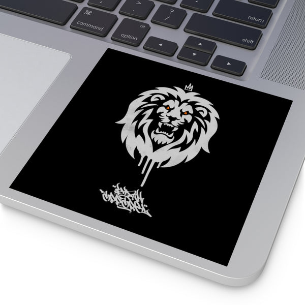 "House Of The Lion Laminate Stickers, Square