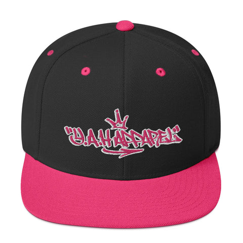 Pink Tag Snapback Hat