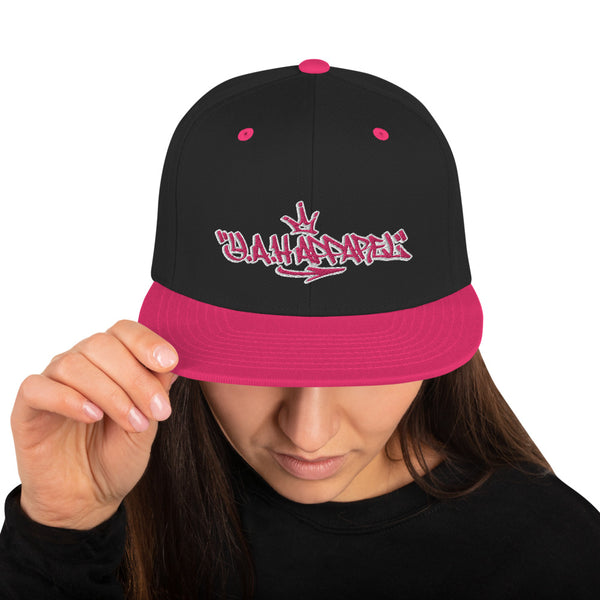 Pink Tag Snapback Hat