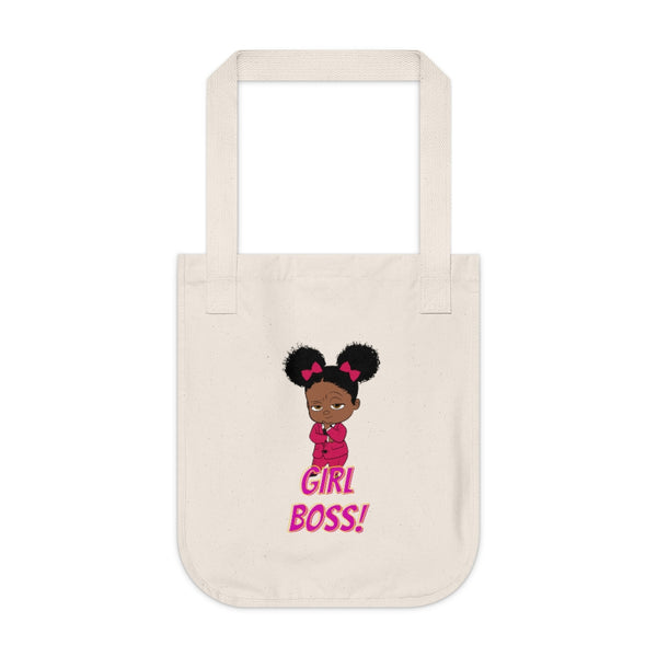 "Girl Boss" Organic Canvas Tote Bag