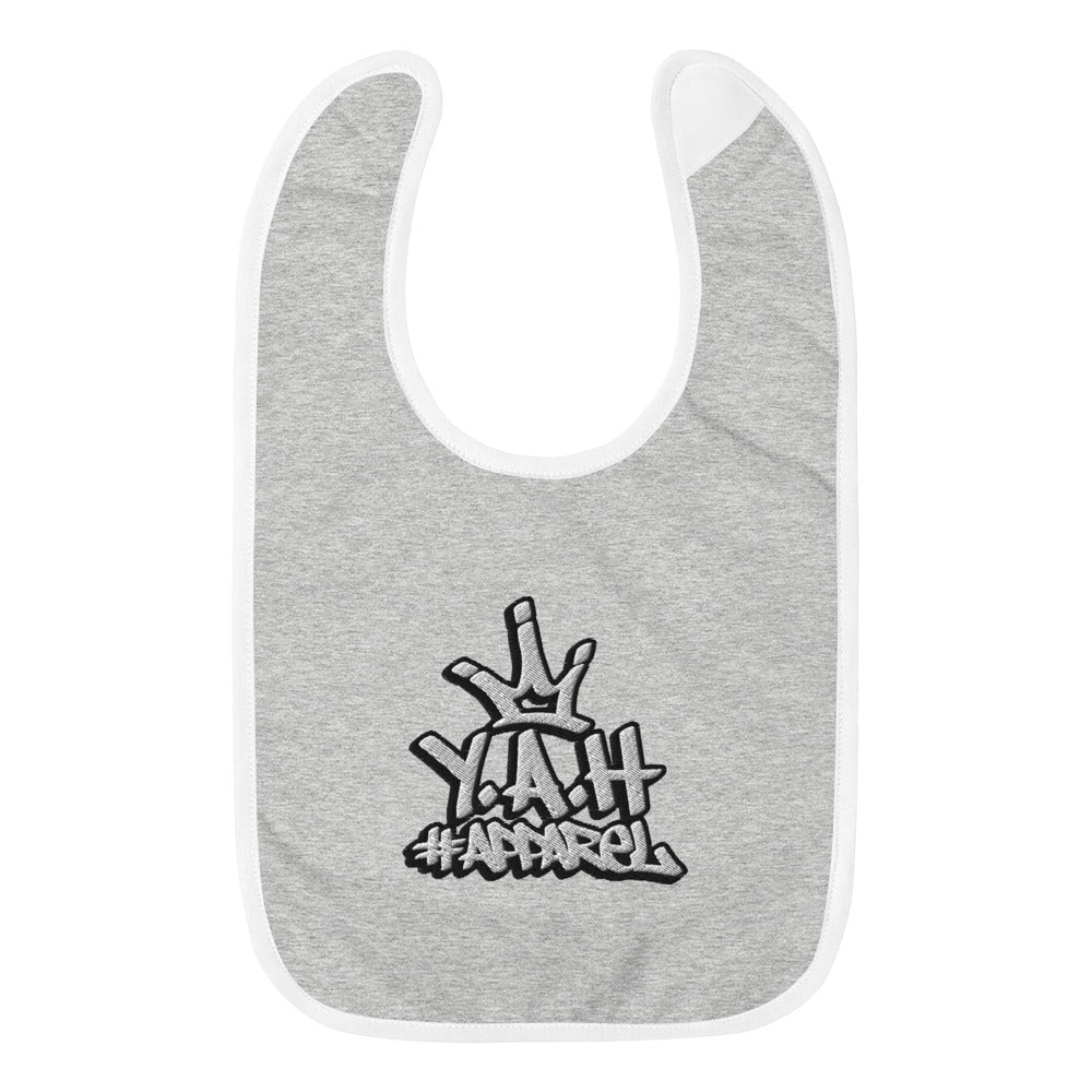 Y.A.H. Embroidered Baby Bib