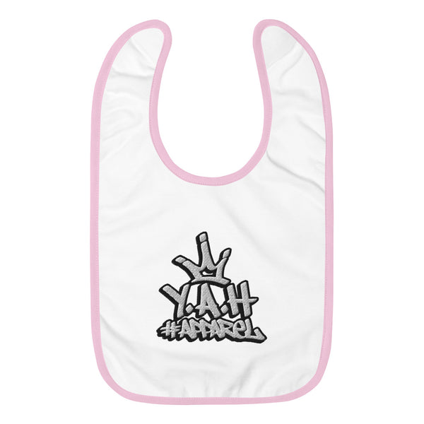 Y.A.H. Embroidered Baby Bib