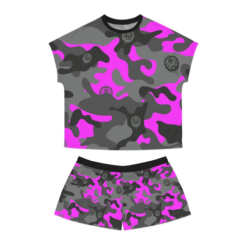 Pink Camo Women's Short Pajama Set