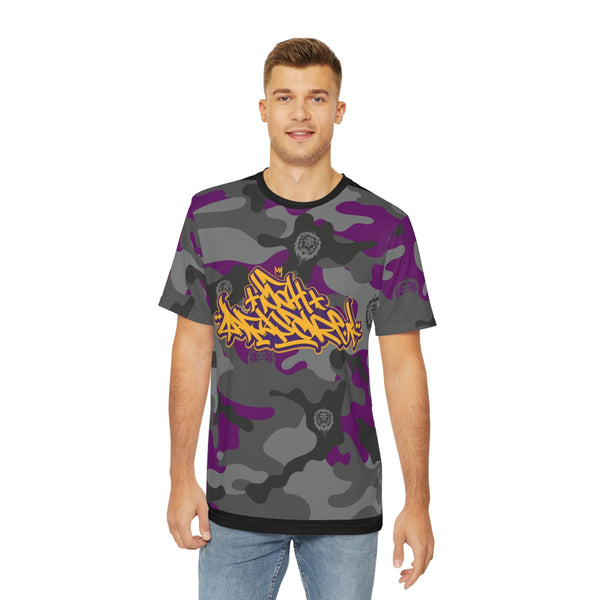 Purple Camo Men's Polyester Tee