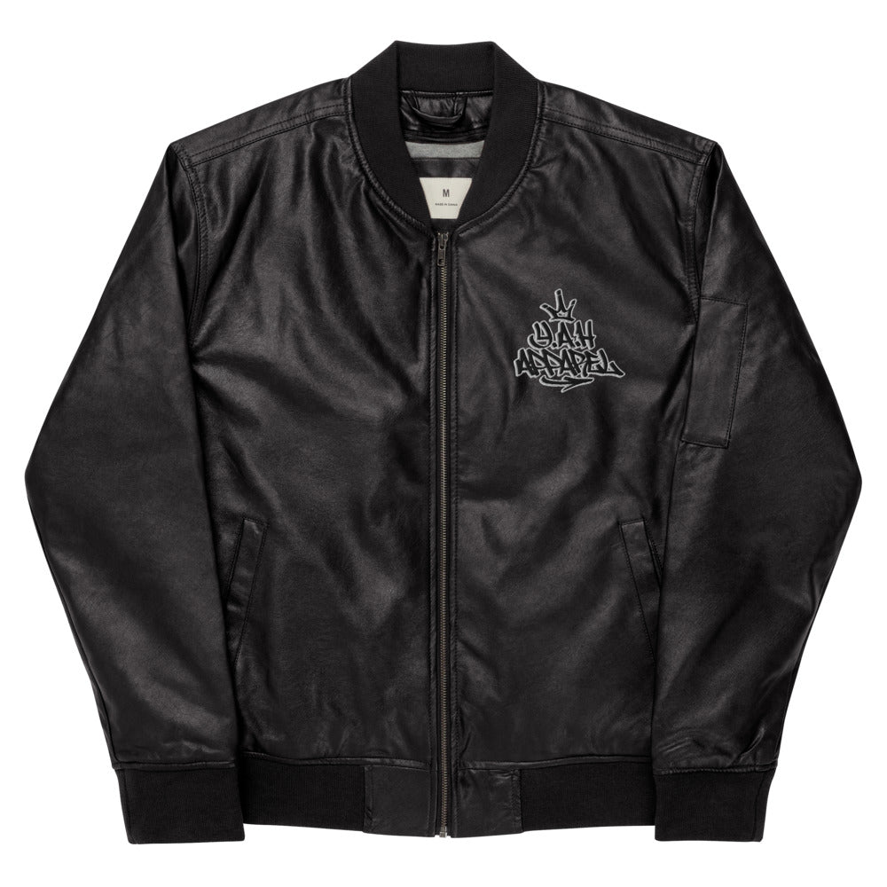 Y.A.H. Leather Bomber Jacket