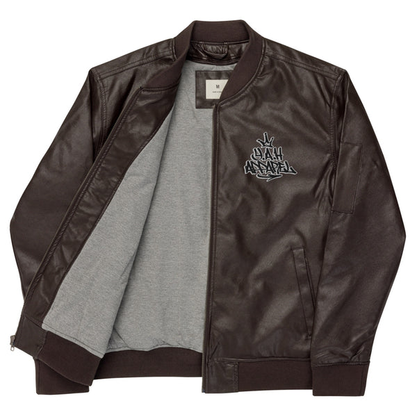 Y.A.H. Leather Bomber Jacket