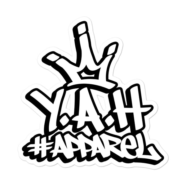 Y.A.H. Apparel Bubble-Free Stickers