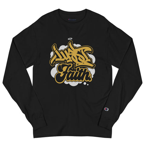 "Just Faith" Men's Champion Long Sleeve Shirt