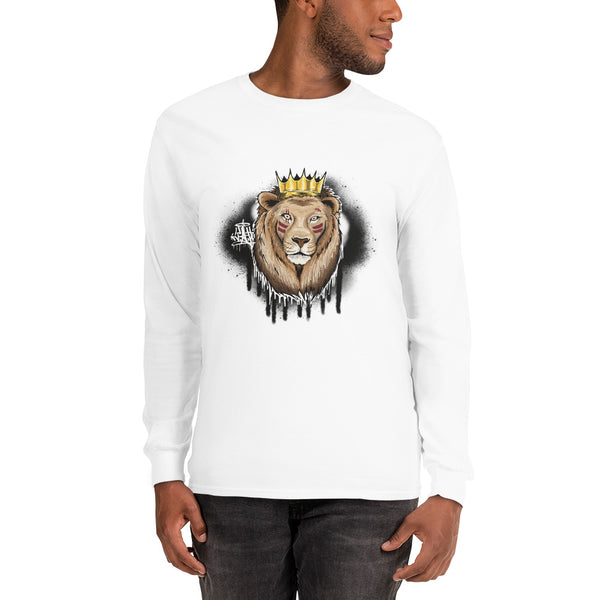 Warrior Lion Graffiti  Men’s Long Sleeve Shirt