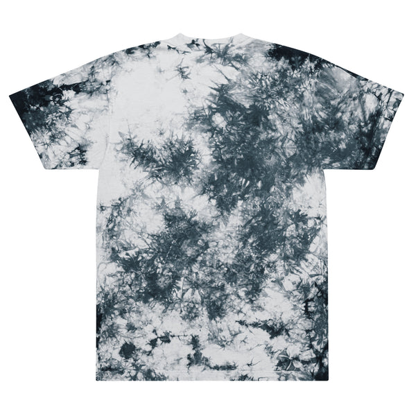 Embroidered  Oversized Tie-Dye T-Shirt