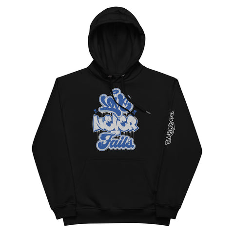 "Love Never Fails" Premium Eco Hoodie