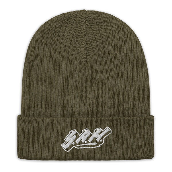 Y.A.H Ribbed Knit Beanie