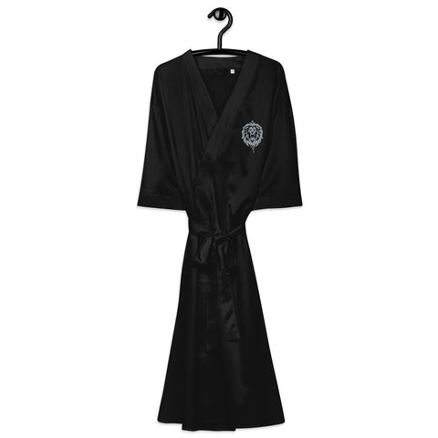 Y.A.H. Lion Satin robe