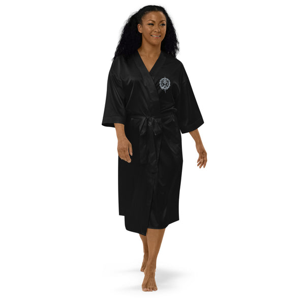 Y.A.H. Lion Satin robe