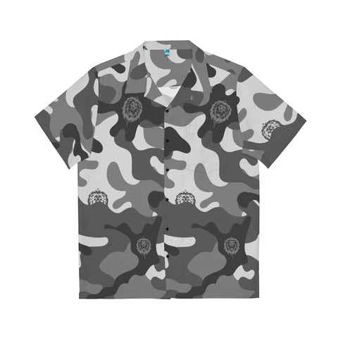 Snow Camo Men's Hawaiian Shirt