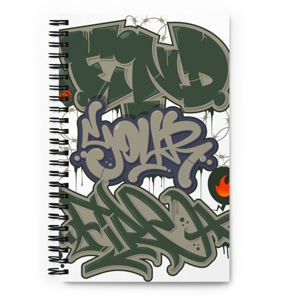 "Find Your Fire" Spiral notebook