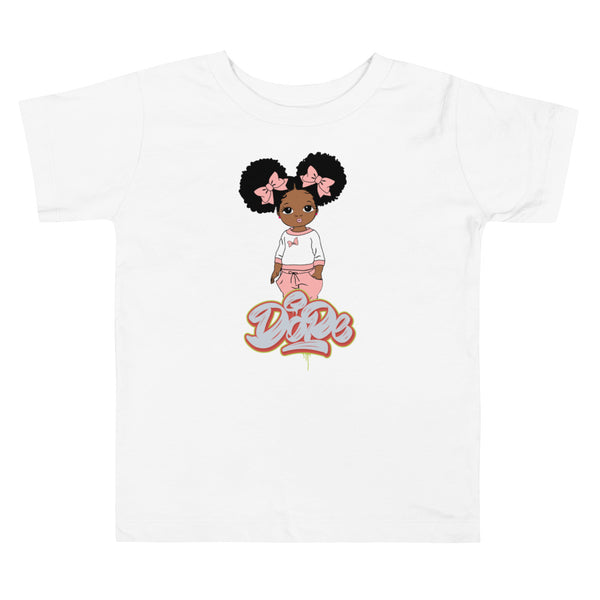 "Girls Are Dope" Toddler Short Sleeve Tee