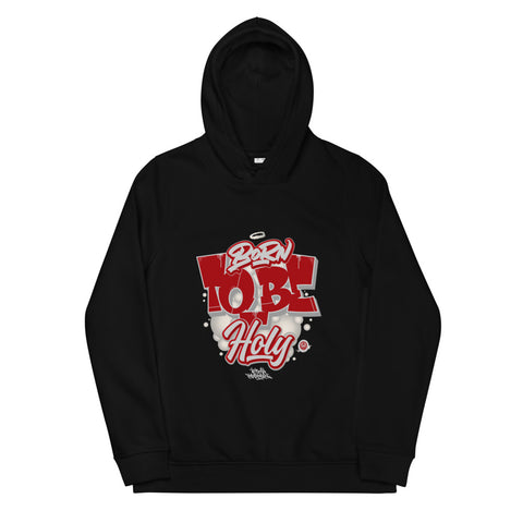 "Born To Be Holy" Women's Eco Fitted Hoodie