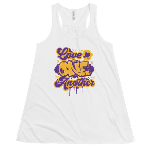 "Love One Another" Women's Flowy Racerback Tank