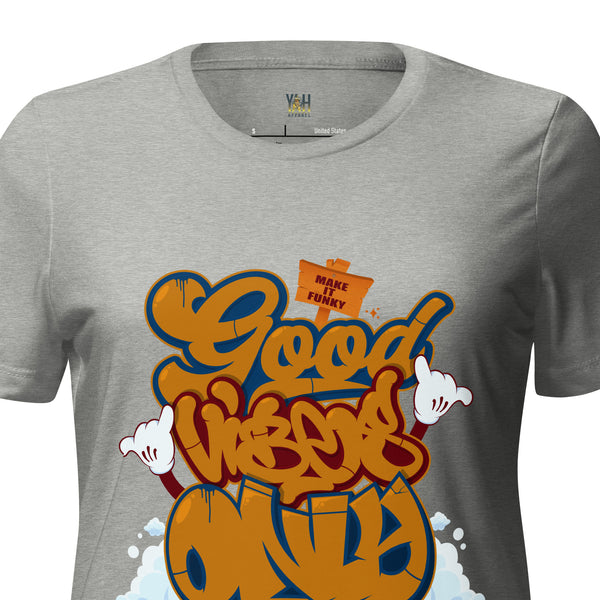 "Good Vibes Only" Women’s relaxed tri-blend t-shirt